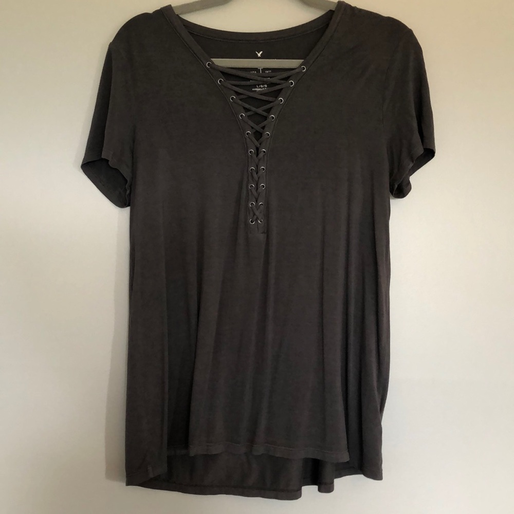 AMERICAN EAGLE Gray Blouse